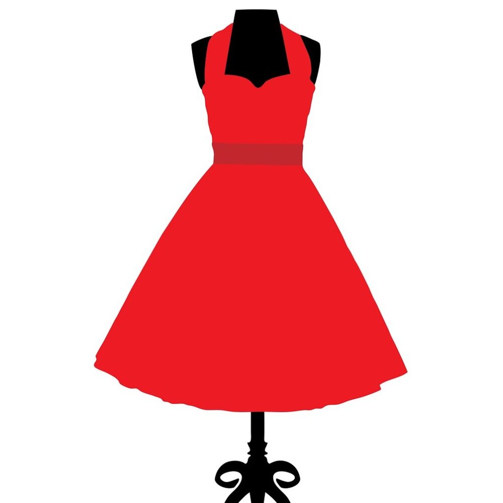 clothes, jewelry, hats, and shoes.